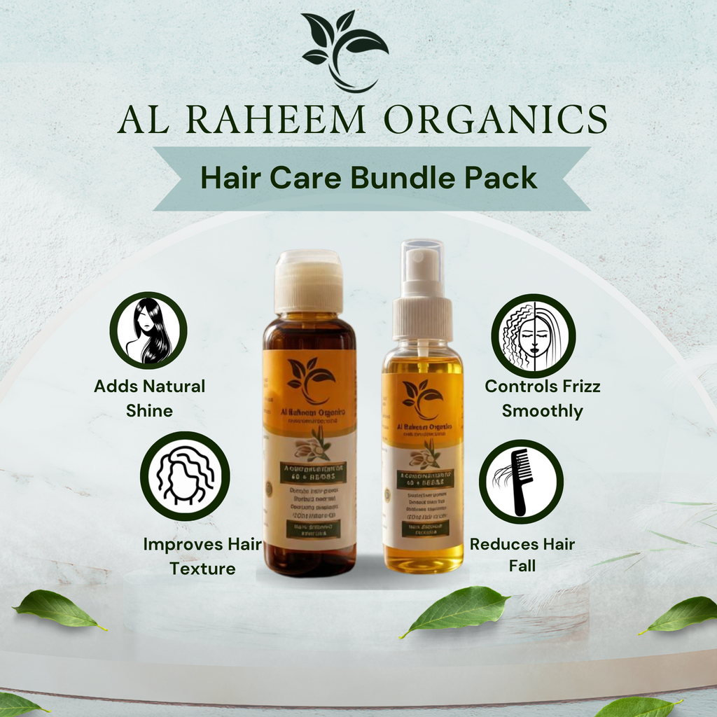 Al Raheem Organics Hair Oil & Hair Toner Combo Pack 🌿
